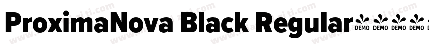 ProximaNova Black Regular字体转换